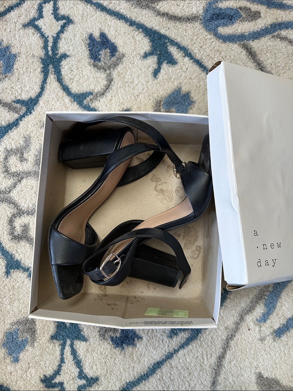 a new day Black Sal heels